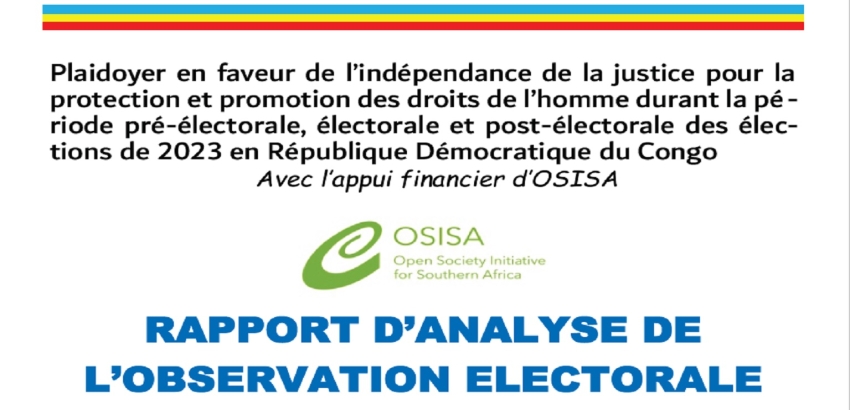 page de couverture du rapport